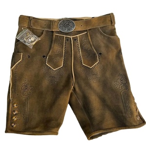 Trachten Herren Lederhose Kurz Oktoberfest Bavarian Lederhosen 2025 - Product Image 2