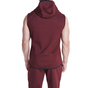 2025 Latest Style Fully Customization Men Gym Wear <b>Hoodies</b> Men's Bodybuilding <b>Sleeveless</b> Hoodie Gym Tank Top - Product Image 5