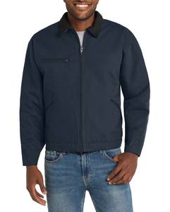Custom Design Embroidered Canvas Work <b>Jacket</b> Full Zip up Breathable Casual Vintage Washed <b>Denim</b> Working Wear <b>For</b> <b>Men</b> - Product Image 3