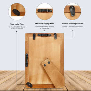 Luxury Resin <b>Photo</b> Frame Elegant Handmade Wall <b>Mount</b> Vertical Orientation Hanging Decor Set - Product Image 3