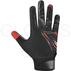 GANTS City Supply! Gants de football américain pour adultes en cuir PU de qualité supérieure, antidérapants, coupe-vent, avec sangle de poignet réglable - Product Image 6
