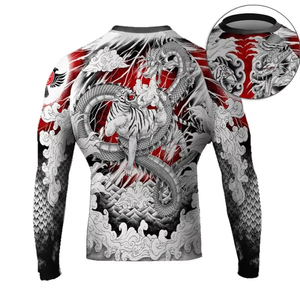 Wholesale OEM <b>Men's</b> Compression MMA Anime <b>Animal</b> Rashguard Sublimation Breathable Gym Wear Training USA Size Gym Workouts - Product Image 2