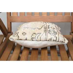 Oreiller en laine Kilim Beige 12x12 pouces luxe rustique Vintage à motifs Portable carré coussin pour literie technique tissée - Product Image 5