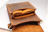 Pochette de Téléphone Portable en Cuir Véritable en Gros, Étui Housse en Cuir avec Bandoulière, Pochette Mobile de Luxe en Cuir avec Poche
