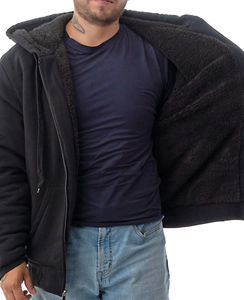 Sudaderas con capucha y sudaderas para hombre de gran tamaño con cremallera completa para hombre, diseño de peso pesado en blanco, sudadera para hombre, sudaderas con capucha - Product Image 2