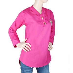 Top Tejido Bordado para Mujer - Rosa - Product Image 2
