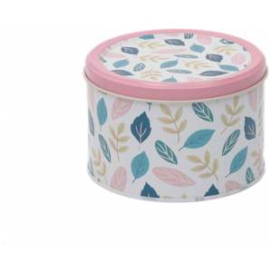 1.2L Leaf Pattern round <b>Decorative</b> <b>Storage</b> <b>Box</b> Ø140x90 mm - Product Image 3