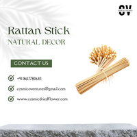 Bâton de rotin en bambou 100% naturel écologique pour fleurs séchées de plantes de jardin