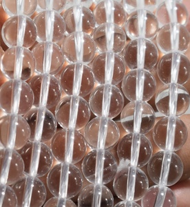 AA Grado 8mm15 Strand Natural Clear Crystal Quartz Cuentas redondas Loose Nature Crystal Product - Product Image 1