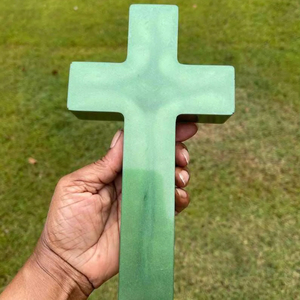 Resin Epoxy Church Cross Cutout with Smooth <b>Edges</b> and Vibrant colors High Quality - Product Image 1