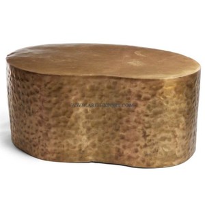 Mesa auxiliar de metal con tapa de ágata, forma y tamaño personalizados, mesas auxiliares chapadas en oro, mesa auxiliar clásica hecha a mano de Calidad exclusiva - Product Image 4