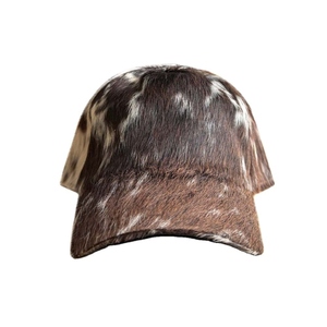 Gorro de Cuero con Pelo para Hombre, Elegante, Suave, Premium, Hecho a Mano, Clásico, Transpirable, para Uso Diario, Ropa de Calle - Product Image 1