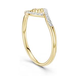 Anillo de Diamante Cultivado en Laboratorio de 0.081 CT para Mujer con Diseño en Espiral, Claridad VVS-VS EF, Oro de 18KT, 14KT, 10KT y Plata 925, Color Rosa - Product Image 5