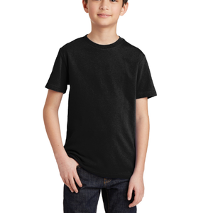 Nuevo diseño de gran tamaño niñas camiseta Color sólido 100% algodón transpirable ropa de moda para niños precio de fábrica al por mayor - Product Image 4