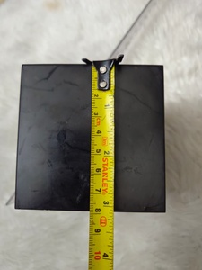 Shungita natural de calidad superior al por mayor, cubo pulido de 8cm, Ágata natural tallada, amor curativo, artesanías de piedras preciosas semipreciosas - Product Image 4