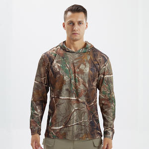 Fabricant UPF 50 + vêtements de protection solaire vêtements de pêche en plein air respirants personnalisé en gros T-shirt à capuche pour hommes - Product Image 3