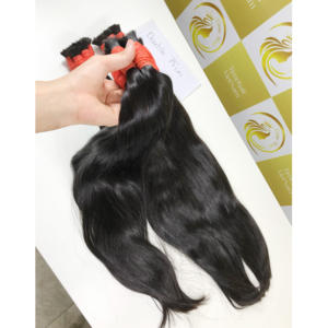 ผมต่อเวียดนามมัดผมสีดำแบบไม่ผ่านกระบวนการ60-80ซม. สีดำธรรมชาติ - Product Image 6