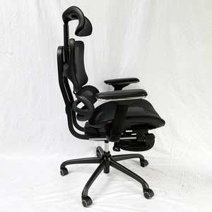 Chaise ergonomique contemporaine Rainbow avec dossier en maille réglable en hauteur et appui-tête - GSP-187SJD pour usage domestique, en tissu mousse PU - Product Image 5