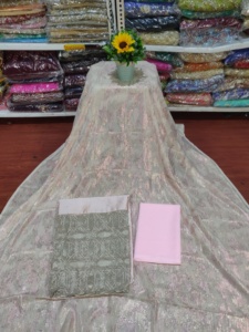 Colección Empress, Última Moda, Tradicional Vestido Somalí Fransawi Dirac, Tela Jacquard Lisa de Chifón, Vestido Ligero para Mujer - Product Image 5