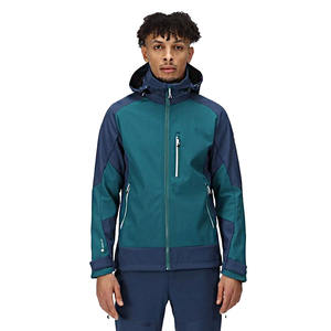 Veste d'extérieur imperméable à capuche amovible avec fermeture éclair pour homme toutes saisons Vestes parka coupe-vent pour homme en stock - Product Image 1