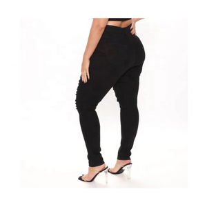 Jeans pour femmes décontractés skinny de haute qualité 100% coton respirant écologique disponible à des prix raisonnables - Product Image 2