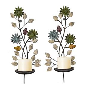 Gold Metal Wall-Mounted Candle Holder for Decorative <b>Lighting</b> Modern Leaf Candle <b>Sconce</b> for Living Room Wall Decor - Product Image 6