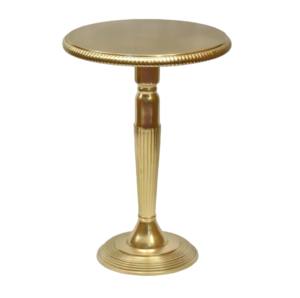 High Quality Aluminium Round Coffee <b>Side</b> <b>Table</b> With Metal Base Gold Finished and <b>Top</b> <b>Marble</b> Modern <b>Side</b> <b>Table</b> - Product Image 3