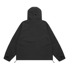 Veste à capuche personnalisable de la meilleure qualité, vestes coupe-vent imperméables d'extérieur avec LOGO personnalisé pour hommes - Product Image 3