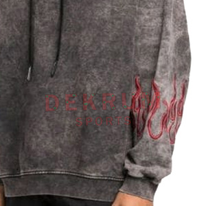 เสื้อฮู้ดดี้ไซส์พลัสแบบย้อมสีพิเศษสำหรับผู้ชาย แจ็คเก็ตซิปสำหรับฤดูหนาว ผ้าระบายอากาศดีไซน์ใหม่ พร้อมการย้อมสีแบบเรียบ - Product Image 5