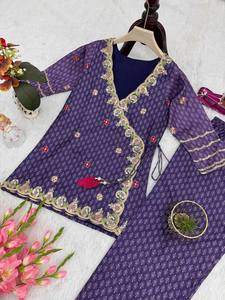 NEW Launching Designer Women's Reversible Party Wear <b>Top</b> Fabric Heavy Vichitra Silk Digital Prints for Diwali <b>Wedding</b> Occasions - Product Image 6