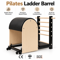 Baril d'escalade Pilates en bois de chêne en gros avec cadre stable pour équipement de Pilates commercial, de rééducation et d'entraînement en studio