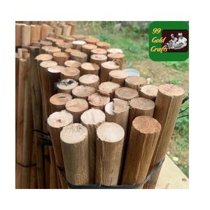 Bâton en bois naturel pour balai bâton de balai écologique manche en bois beauté jardin poteau en bois vente en gros en vrac quantité - Product Image 4