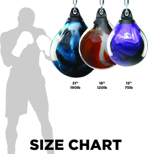<span class=keywords><strong>Sac</strong></span> d'entraînement Aqua 18 "<span class=keywords><strong>120</strong></span> Pound Water Filled Heavy Empty Punching Bag - Product Image 6