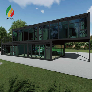 Internet nổi tiếng sunroom và hai lớp container nhà <span class=keywords><strong>Modular</strong></span> prefab khu dân cư nhà cho phòng khách di động cửa hàng văn phòng - Product Image 1