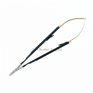 Porte-aiguilles en acier inoxydable de qualité supérieure avec manche doré, inserts en carbure de tungstène, outils de microchirurgie de qualité chirurgicale - Product Image 4