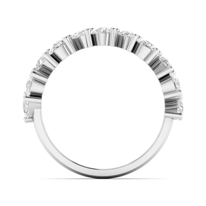 Anillo Elegante de Oro Amarillo de 18K con Diamantes en Forma de Corazón y Diseño Floral para Mujer, Regalo de Compromiso, Boda o Aniversario - Product Image 6