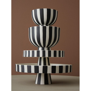 Nouveau Design 2025 Laque Écologique Rond Style Bohème Personnalisé 5 Pièces Plateau De Service OEM Plats Assiettes À La Main Vietnam HNH - Product Image 5
