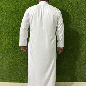 Thobe de Alta Calidad para Hombre Musulmán de Qatar, Talla Grande, Transpirable, Térmico, de Algodón, Estilo Urbano, Manga Larga - Product Image 4