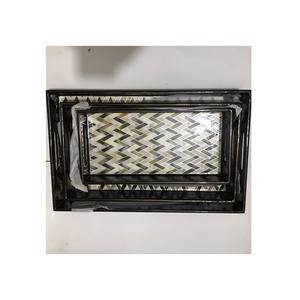 Plateaux de service en bois MDF Offres Spéciales pour la maison hôtel à bas prix plateau en MDF de conception imprimée en zigzag de haute qualité pour la cuisine et la table - Product Image 1