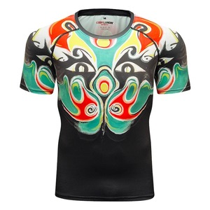 Cool hommes décontracté sport Compression éruption garde à manches longues 3D imprimé MMA Jiu Jitsu BJJ T-Shirt rapide teinture chemises - Product Image 1