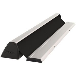 Aluminum Profile Finger Protection NR-32 UniSafe 1925mm Silver Anodized Opposite Side Band Black Protective Roller <b>Blind</b> ATHMER - Product Image 1