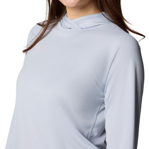 Custom Logo Breathable Long Sleeves Polyester Spandex Fabric Newest Style Fishing <b>Hoodies</b> For Women's - Product Image 4
