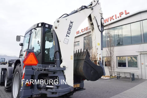 Mini chargeuse sur pneus Terex de marque supérieure avant et pelleteuse pour la construction, état utilisé avec composant de moteur central - Product Image 3