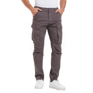 Meilleure vente en gros été extérieur 100% coton pantalon cargo décontracté et respirant pour hommes OEM personnalisé gratuit simple - Product Image 1