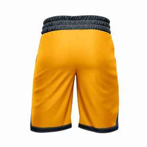 Short de compression décontracté pour hommes de qualité en gros respirant confortable ceinture élastique mi-taille utilisation en extérieur teint en couleur unie - Product Image 2