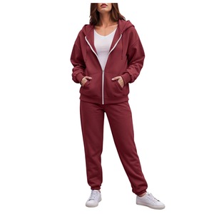 Conjuntos de chándal para hombre Sudadera con capucha y pantalones Mujer Jersey con capucha de color sólido + Pantalones Traje Ropa deportiva informal Conjuntos Hombre - Product Image 3