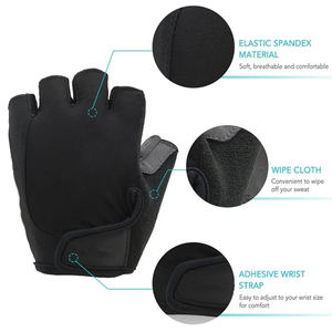 Gants de vélo pour hommes personnalisés, demi-doigts, antichocs, respirants, gants de vélo de montagne, gants de sport unisexes pour le cyclisme - Product Image 3