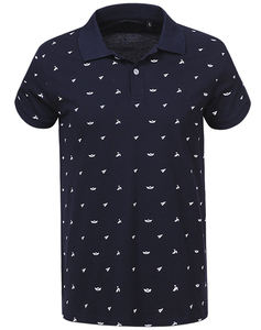 Polos de manga corta con estampado de verano completo de alta calidad para hombre, Polo informal de moda para entrenamiento con botones - Product Image 3