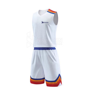 Tenues de basketball unisexes tendance, personnalisables avec logo, sans manches, respirantes, séchage rapide, 100% polyester, très demandées - Product Image 3