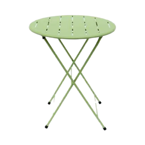 Table de bistro en acier pliante | Salle à manger en plein air moderne et durable | Étanche et écologique | Patio Hotels & Villas | Fabriqué au Vietnam - Product Image 1